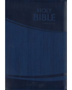 Holy Bible Giant Letter (Bonded Leather Blue) NKJV