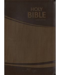 Holy Bible Giant Letter (Bonded Leather - Brown) NKJV