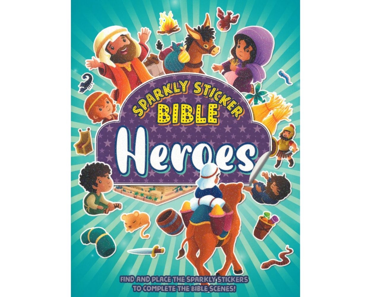 Sparkly Sticker Bible Heroes by Jacob Vium-Olesen, Sandrine L'amour