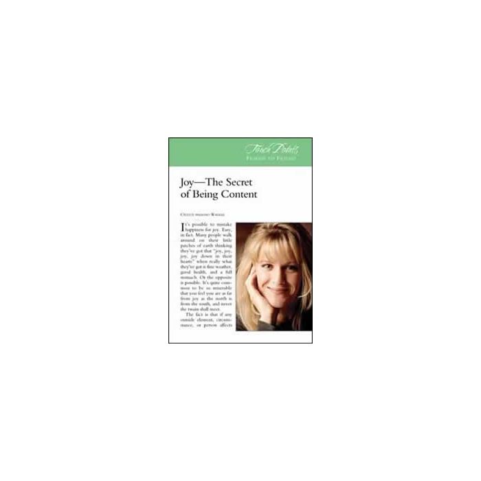 Touch Points -- Joy The Secret of Being Content Touch Points -- Joy The Secret of Being Content