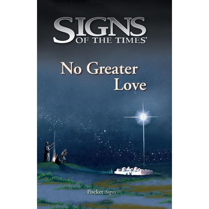 Pocket Signs - No Greater Love - Package of 100 Pocket Signs - No Greater Love - Package of 100